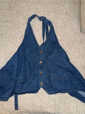Princess Polly Denim Halter Top
